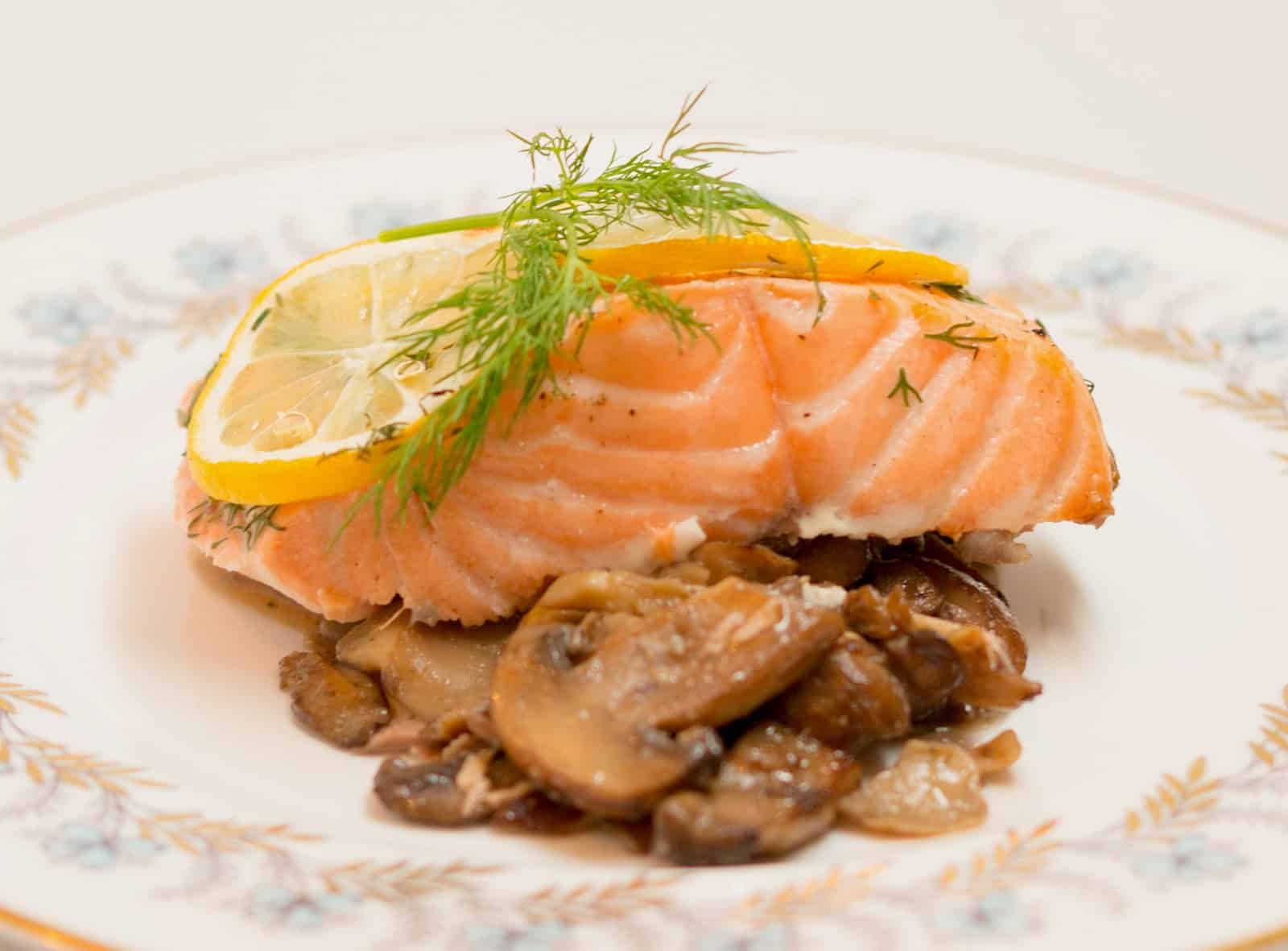 Lahodný recept na losos se žampiony