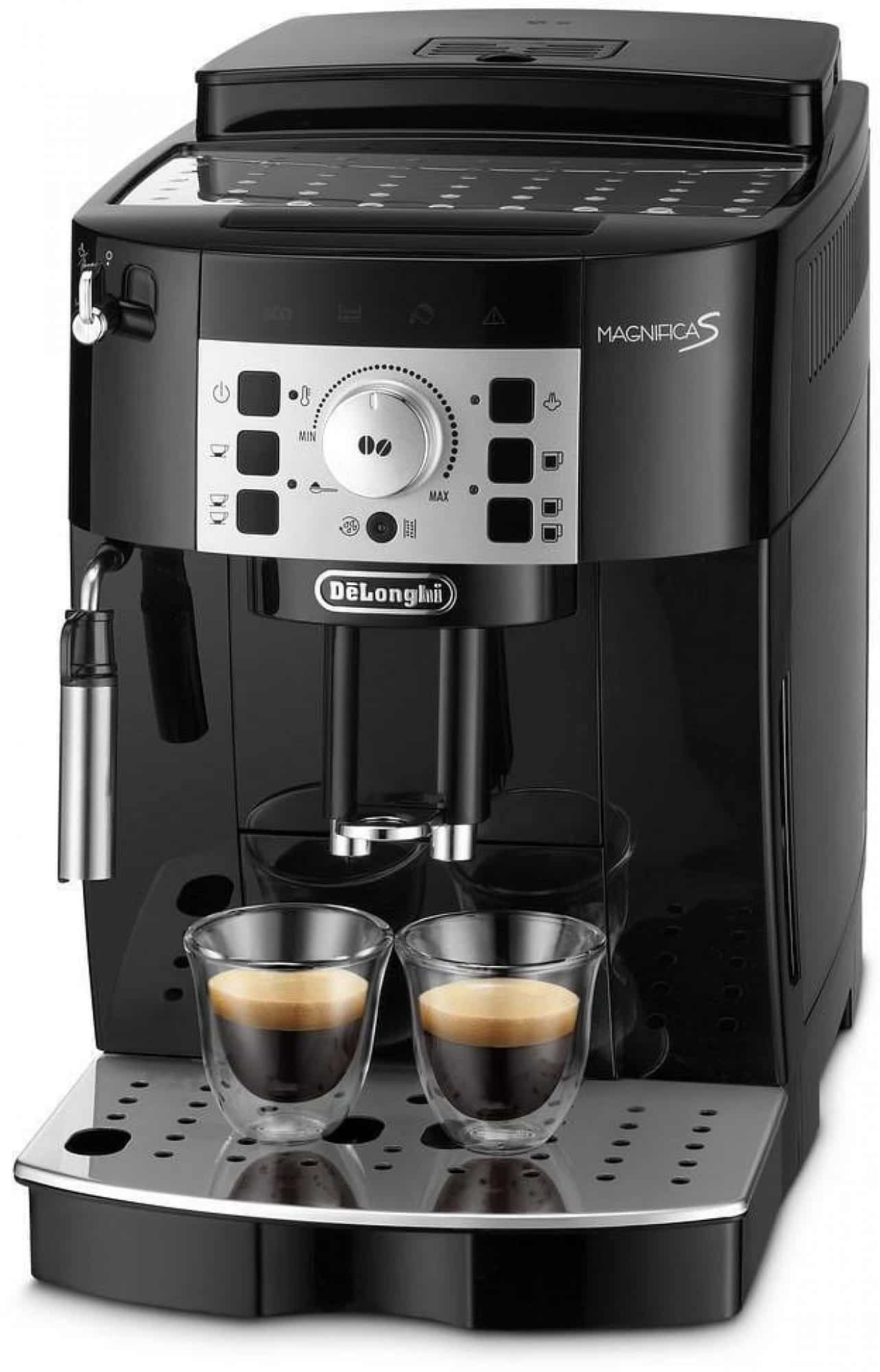 Plně automatický kávovar DeLonghi.
