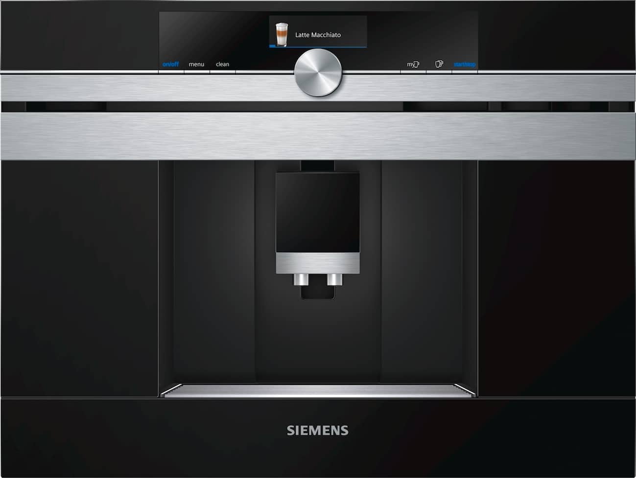 Vestavěný plně automatický kávovar Siemens.