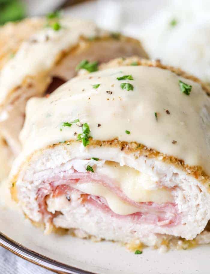 Kuřecí cordon bleu z trouby