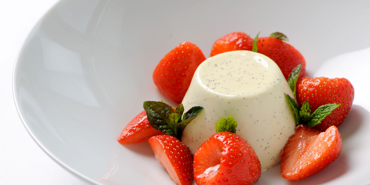 Panna cotta italský moučník